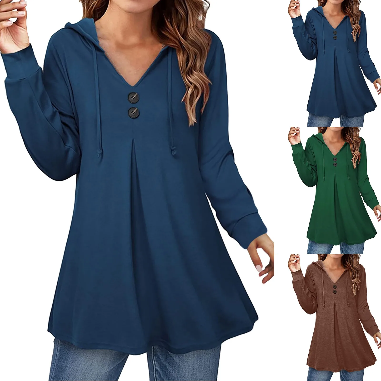 Женская Повседневная Толстовка с капюшоном, мягкий свободный свитер с длинным рукавом и V-образным вырезом, пуловер, одежда, 2023
Женская Повседневная Толстовка с капюшоном, мягкий свободный свитер с длинным рукавом и V-образным вырезом, пуловер, одежда, 2023