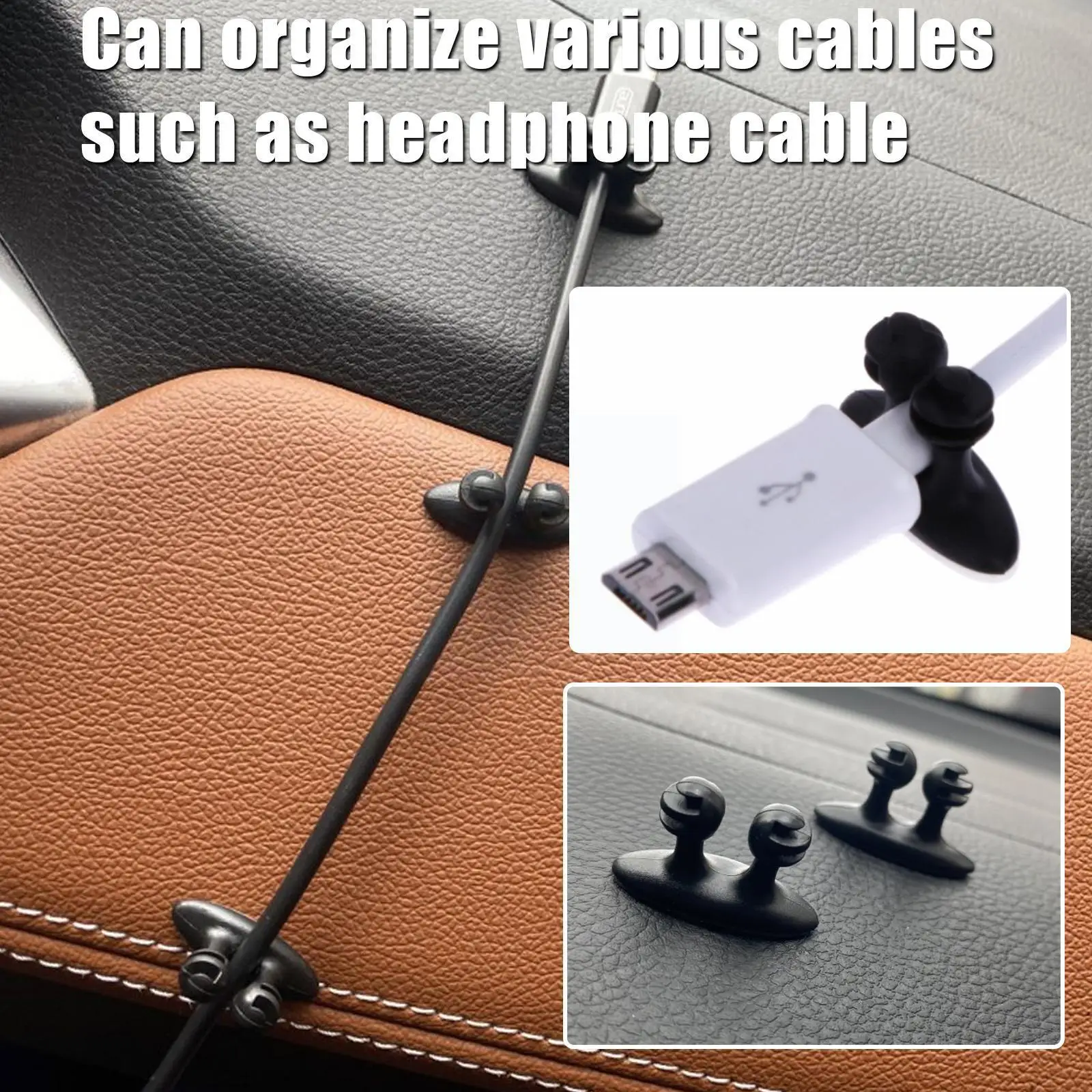 20pcs Self-adhesive Cable Organizer Clips Cable Management Cords Charging Usb Desktop Lines Winder Cable Power Cables W3e0 
20pcs Self-adhesive Cable Organizer Clips Cable Management Cords Charging Usb Desktop Lines Winder Cable Power Cables W3e0