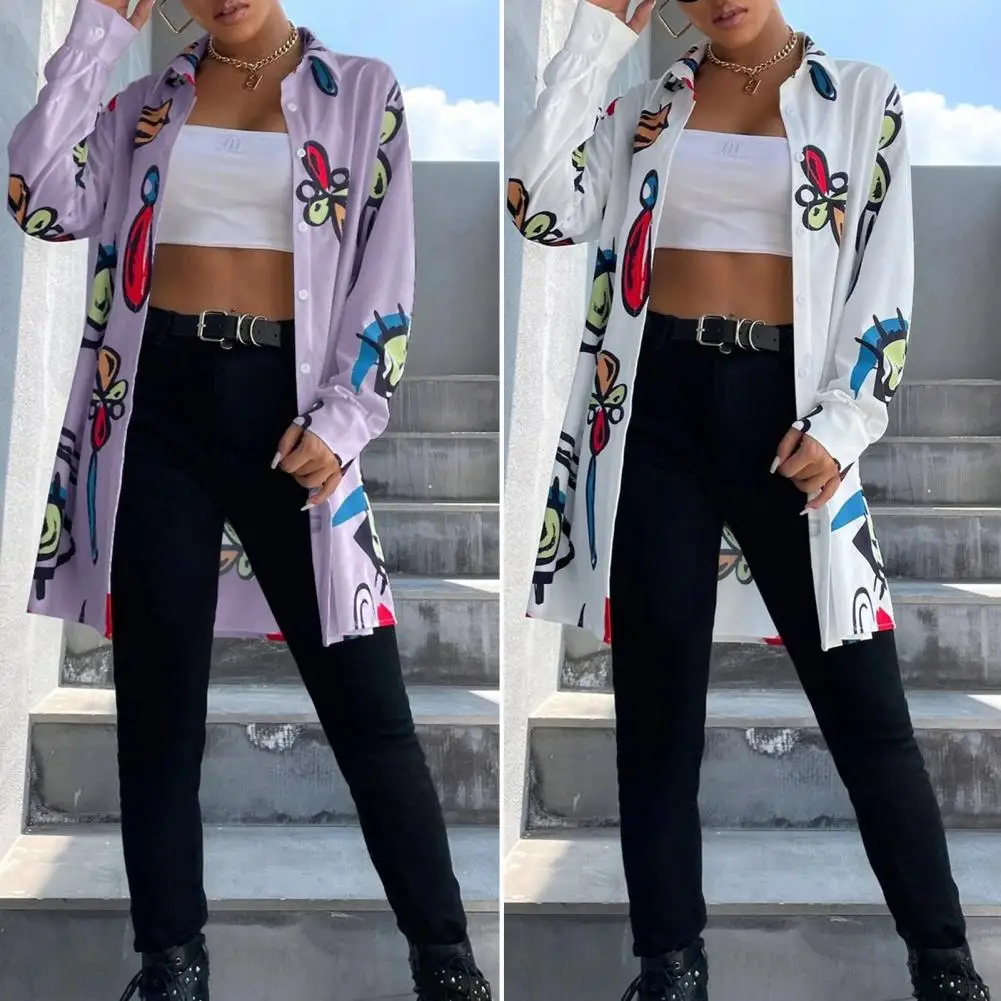 Sun Protection Stylish Colorful Eyes Mouths Pattern Long Shirt Breathable Casual Shirt Long Sleeve Female Clothing
Sun Protection Stylish Colorful Eyes Mouths Pattern Long Shirt Breathable Casual Shirt Long Sleeve Female Clothing