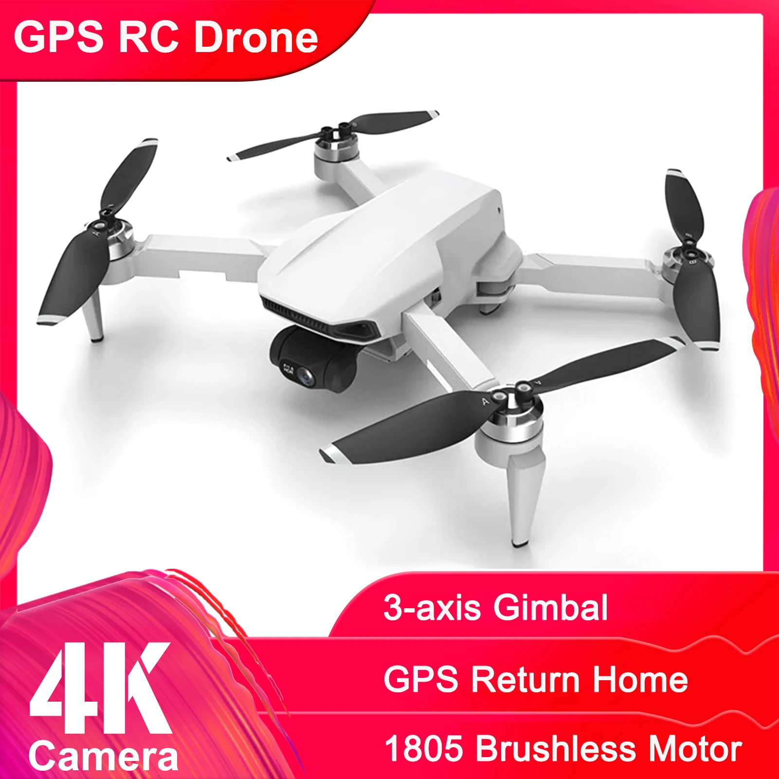 GPS RC Drone with 4K HD Camera 5G Wifi 3-axis Gimbal 25mins Flight Time Brushless Quadcopter Fly Around Drone with Storage Bag
GPS RC Drone with 4K HD Camera 5G Wifi 3-axis Gimbal 25mins Flight Time Brushless Quadcopter Fly Around Drone with Storage Bag