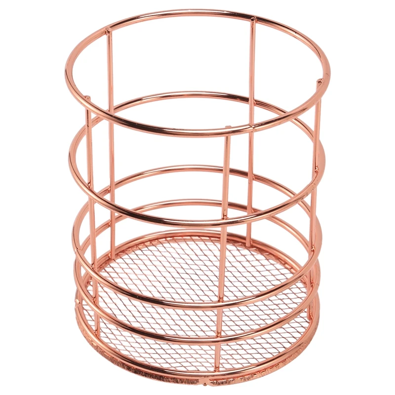 Rose Gold Wire Net Pencil Holder Round Iron Mesh Pen Cup Stationery Organizer Desk Sorter For Office Home School
Rose Gold Wire Net Pencil Holder Round Iron Mesh Pen Cup Stationery Organizer Desk Sorter For Office Home School