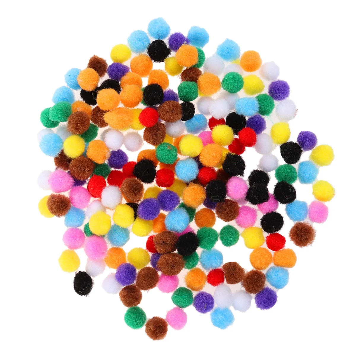 

200pcs DIY Pom Poms 10 Color Pom Pom Banner Pom Pom Garland Pom Pom Wiggle Googly Puffy Pom Pom Set for Craft Supplies Set 15mm