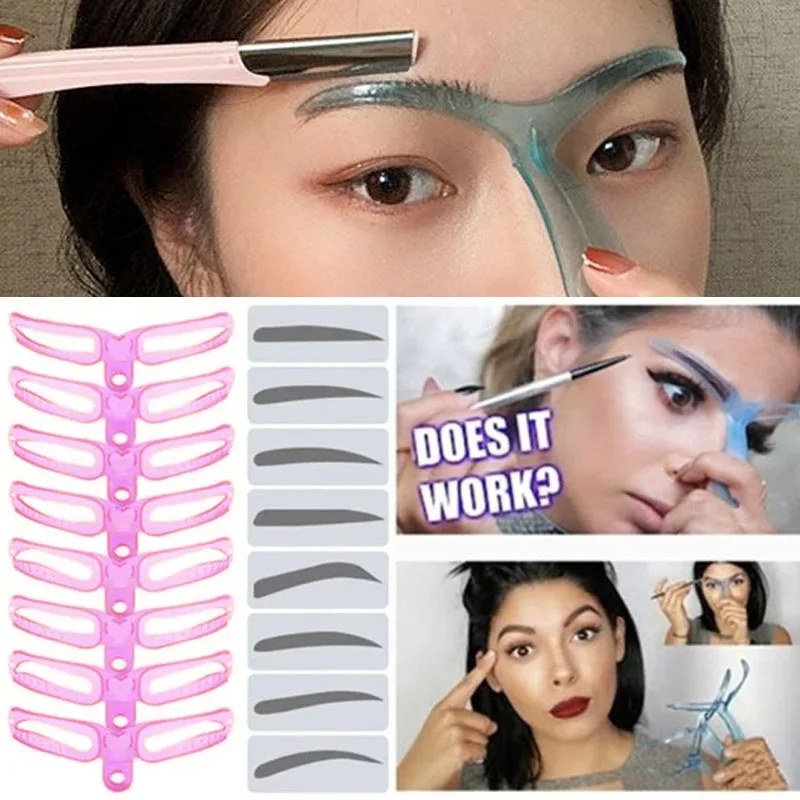 New 1 Set Eyebrow Stencil Shaper Reusable Brow Stamp Template Eyebrows Shape Set Eye Beauty Makeup Tools Accessories Wholesale
New 1 Set Eyebrow Stencil Shaper Reusable Brow Stamp Template Eyebrows Shape Set Eye Beauty Makeup Tools Accessories Wholesale