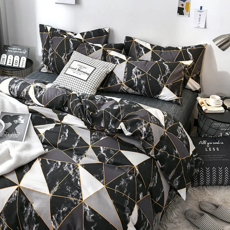 Geometric Pattern Bedding Set 220x240cm Soft Quilt Cover Pillowcase Full Size Single Double Bed Family Set Home Bedding 2/3 Pcs
Geometric Pattern Bedding Set 220x240cm Soft Quilt Cover Pillowcase Full Size Single Double Bed Family Set Home Bedding 2/3 Pcs