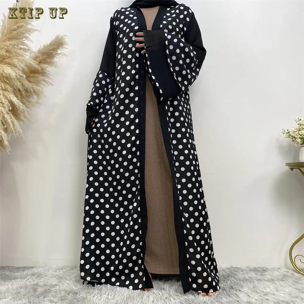Middle East Moroccan Kaftan Dubai Muslim Fashion Dotted Cardigan Robe Jelaba Femme Musulman Islamic Clothing Abaya Turkish
Middle East Moroccan Kaftan Dubai Muslim Fashion Dotted Cardigan Robe Jelaba Femme Musulman Islamic Clothing Abaya Turkish