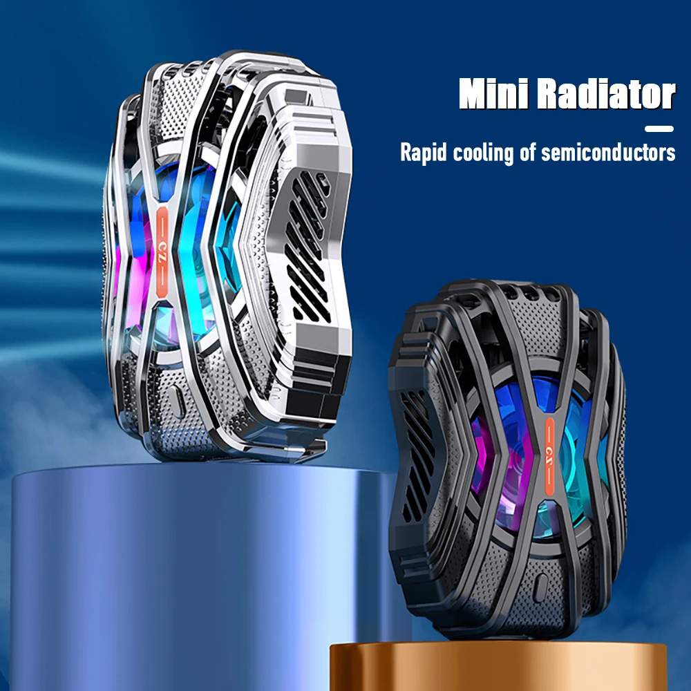 Universal Semiconductor Mobile Phone Game Cooler Portable RGB Fan Holder Heat Sink For iPhone Samsung Xiaomi Huawei Radiator
Universal Semiconductor Mobile Phone Game Cooler Portable RGB Fan Holder Heat Sink For iPhone Samsung Xiaomi Huawei Radiator