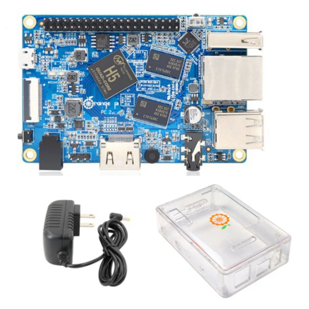 For Orange Pi PC2 H5 1GB DDR3+Transparent Case+5V3A Charger Quad-Core 64-Bit Cortex-A53 Android4.4/Ubuntu/Debian US Plug
For Orange Pi PC2 H5 1GB DDR3+Transparent Case+5V3A Charger Quad-Core 64-Bit Cortex-A53 Android4.4/Ubuntu/Debian US Plug