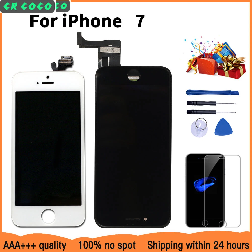 100% Test AAA+++LCD Screen For iPhone 7 Touch Display Replacement Black/White No Dead Pixel+Tempered Glass+Tools
100% Test AAA+++LCD Screen For iPhone 7 Touch Display Replacement Black/White No Dead Pixel+Tempered Glass+Tools