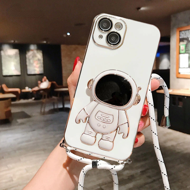 Crossbody Lanyard Case for Samsung Galaxy S23 Ultra S22 Plus S21 S20 FE S10 Note 20 Strap Astronaut Folding Stand Plating Cover
Crossbody Lanyard Case for Samsung Galaxy S23 Ultra S22 Plus S21 S20 FE S10 Note 20 Strap Astronaut Folding Stand Plating Cover