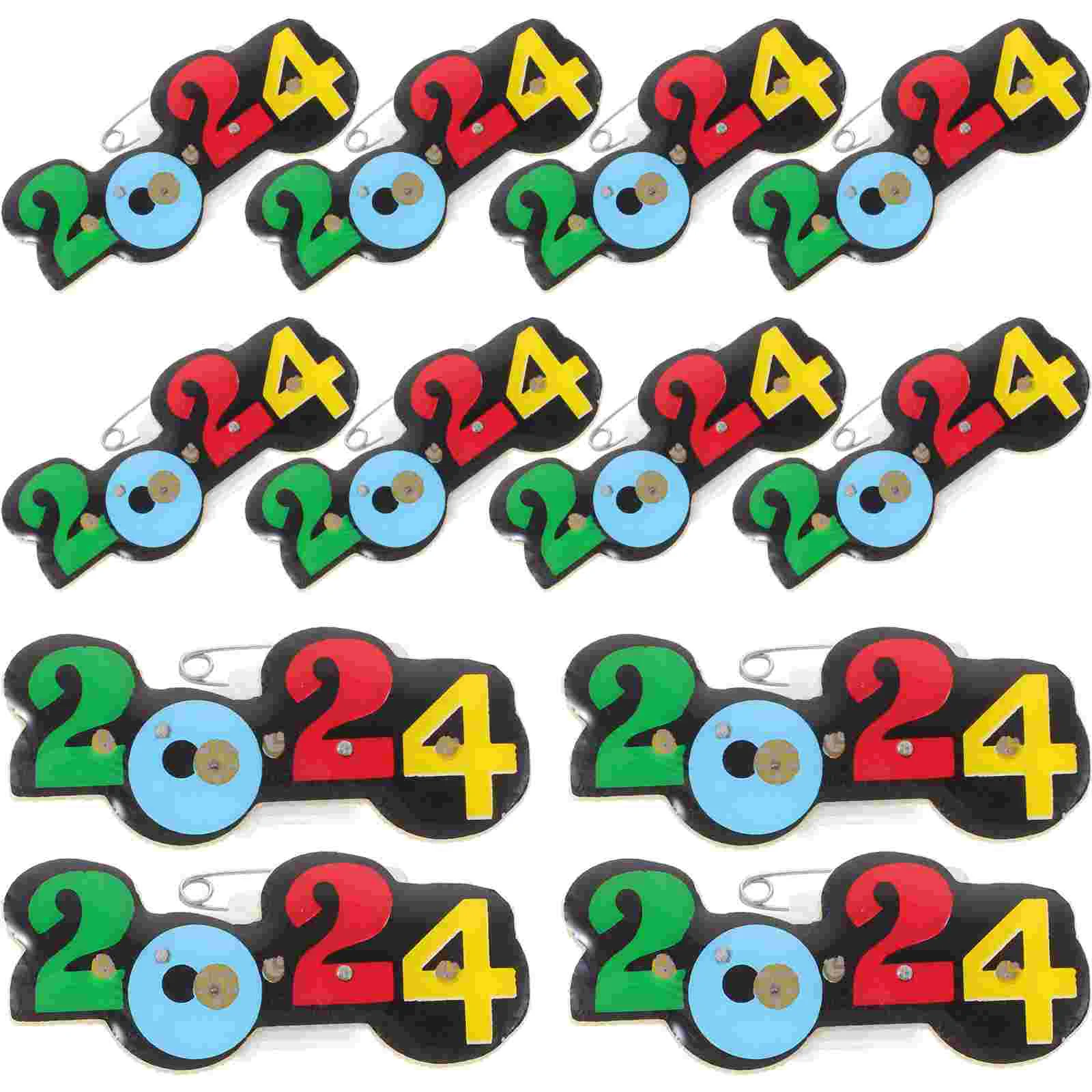 25 Pcs New Year Brooch Clothes Pin Decor 2024 Decorative Brooches Glow Cartoon Ornaments
25 Pcs New Year Brooch Clothes Pin Decor 2024 Decorative Brooches Glow Cartoon Ornaments