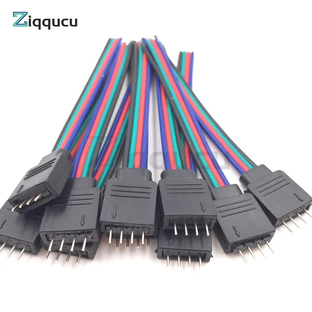 100PCS 4Pin Needle Male RGB Male Female Strip to Connector Adapter Cable Wire for 5050 3528 SMD RGB RGBW RGB+CCT LED Strip light
100PCS 4Pin Needle Male RGB Male Female Strip to Connector Adapter Cable Wire for 5050 3528 SMD RGB RGBW RGB+CCT LED Strip light