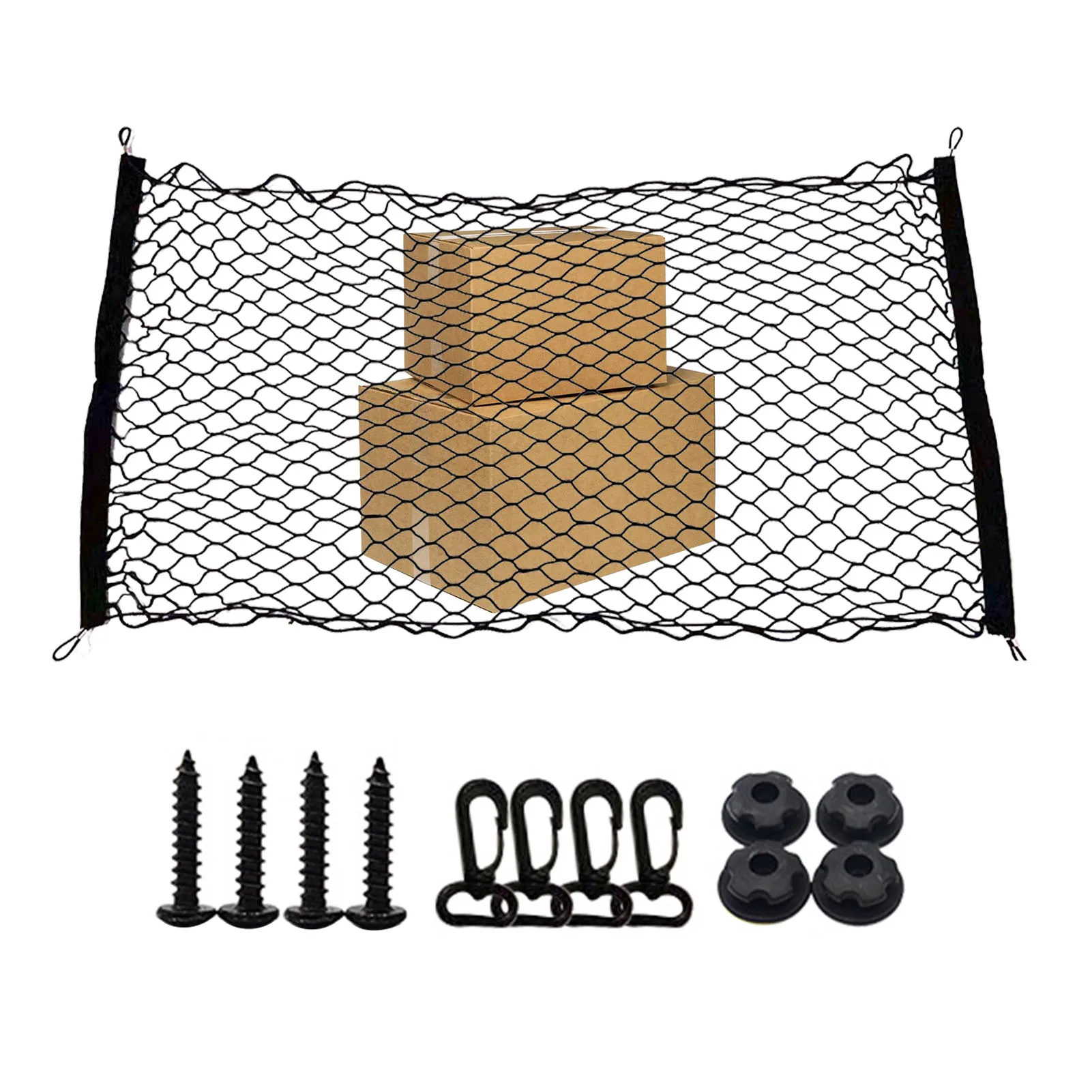 110x60CM Car Auto Care Car Trunk Luggage Storage Cargo Organiser Nylon Elastic Mesh Net With 4 Hooks Truck Cargo Net Universal
110x60CM Car Auto Care Car Trunk Luggage Storage Cargo Organiser Nylon Elastic Mesh Net With 4 Hooks Truck Cargo Net Universal