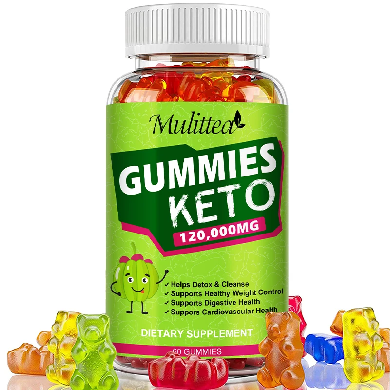 

Mulittea Organic Keto Bear Gummies Ketone Flat Belly Fat Burner Apple Vinegar Cider Ketogenic Weight Loss Fitness Supplements