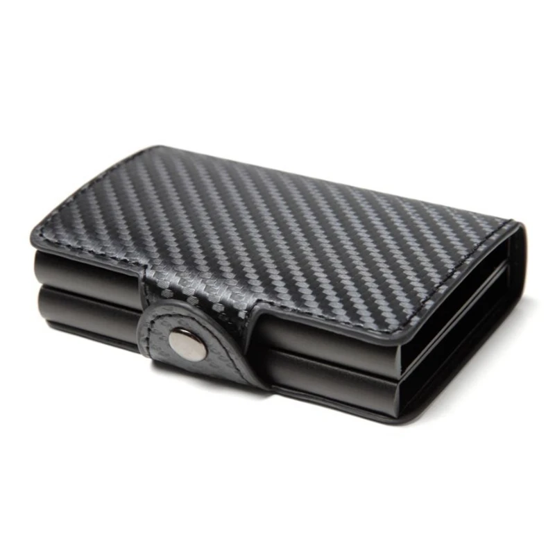Men Double Aluminum Leather Credit Card Holder RFID Metal Wallet Automatic Pop Up Anti-theft Women Purse Business ID Cardholder
Men Double Aluminum Leather Credit Card Holder RFID Metal Wallet Automatic Pop Up Anti-theft Women Purse Business ID Cardholder