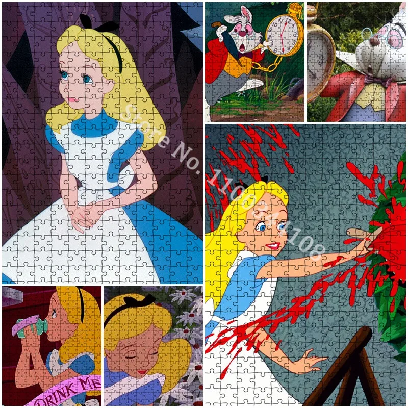 Alice In Wonderland Rabbit Clock Jigsaw Puzzles 300/500/1000 Pcs Paper Puzzles Children Educational Toy Gifts for Adult Couple
Alice In Wonderland Rabbit Clock Jigsaw Puzzles 300/500/1000 Pcs Paper Puzzles Children Educational Toy Gifts for Adult Couple