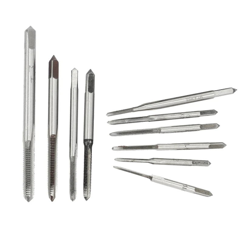 10Pcs HSS M1 M1.2 M1.4 M1.6 M1.7 M1.8 M2 M2.5 M3 M3.5 Mini Tap Drill Bit Machine Metric Thread Tap Set Screw Tap
10Pcs HSS M1 M1.2 M1.4 M1.6 M1.7 M1.8 M2 M2.5 M3 M3.5 Mini Tap Drill Bit Machine Metric Thread Tap Set Screw Tap