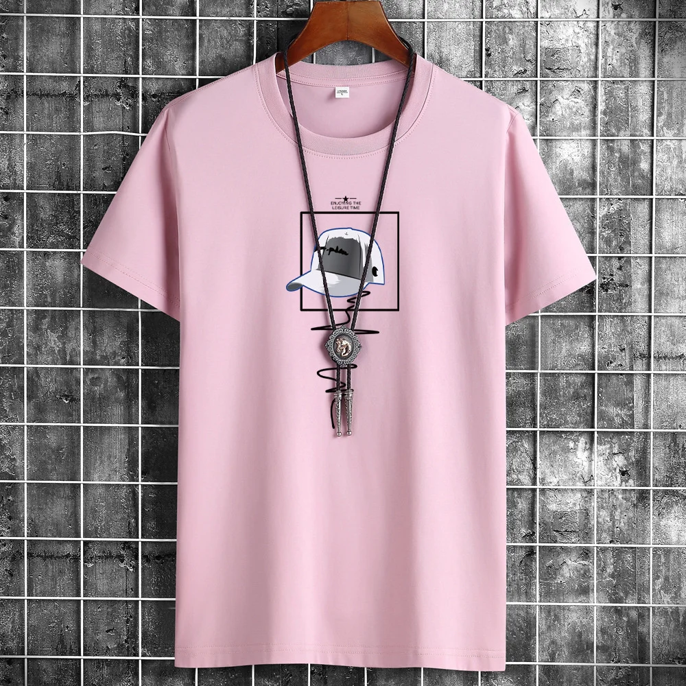Casual Men's Cotton T-shirt Loose Breathable Short Sleeve Tee Men Clothing 2023 Y2k Streetwear Harajuku Tops Oversized Fashion
Casual Men's Cotton T-shirt Loose Breathable Short Sleeve Tee Men Clothing 2023 Y2k Streetwear Harajuku Tops Oversized Fashion