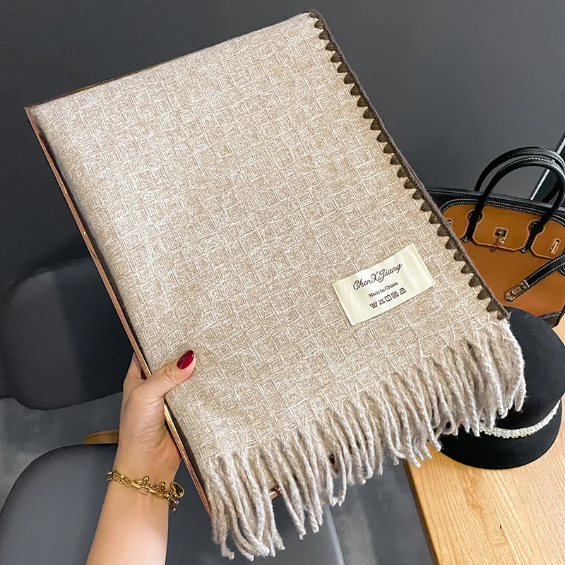 Роскошный брендовый женский зимний кашемировый шарф, теплые шали и палантины из пашмины, женский шарф, Женские палантины, пончо, одеяло, шар...
Роскошный брендовый женский зимний кашемировый шарф, теплые шали и палантины из пашмины, женский шарф, Женские палантины, пончо, одеяло, шар...