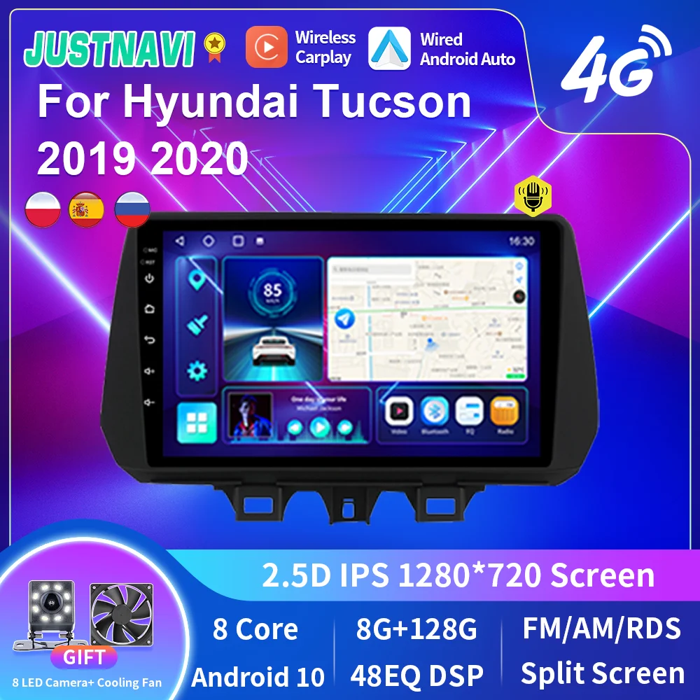 JUSTNAVI 2Din Android 10 для Hyundai New Tucson IX35 2018 2019 мультимедийный автомобильный радиоприемник Авторадио Авто GPS Навигация стерео Carplay
JUSTNAVI 2Din Android 10 для Hyundai New Tucson IX35 2018 2019 мультимедийный автомобильный радиоприемник Авторадио Авто GPS Навигация стерео Carplay