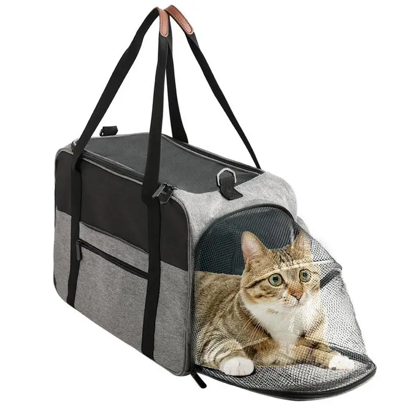 Dog Carrier Travel 900D Soft Oxford Fabric Large Cat Carriers For Large Cats Expandable Pet Carrier Small Top Mesh Window Straps
Dog Carrier Travel 900D Soft Oxford Fabric Large Cat Carriers For Large Cats Expandable Pet Carrier Small Top Mesh Window Straps