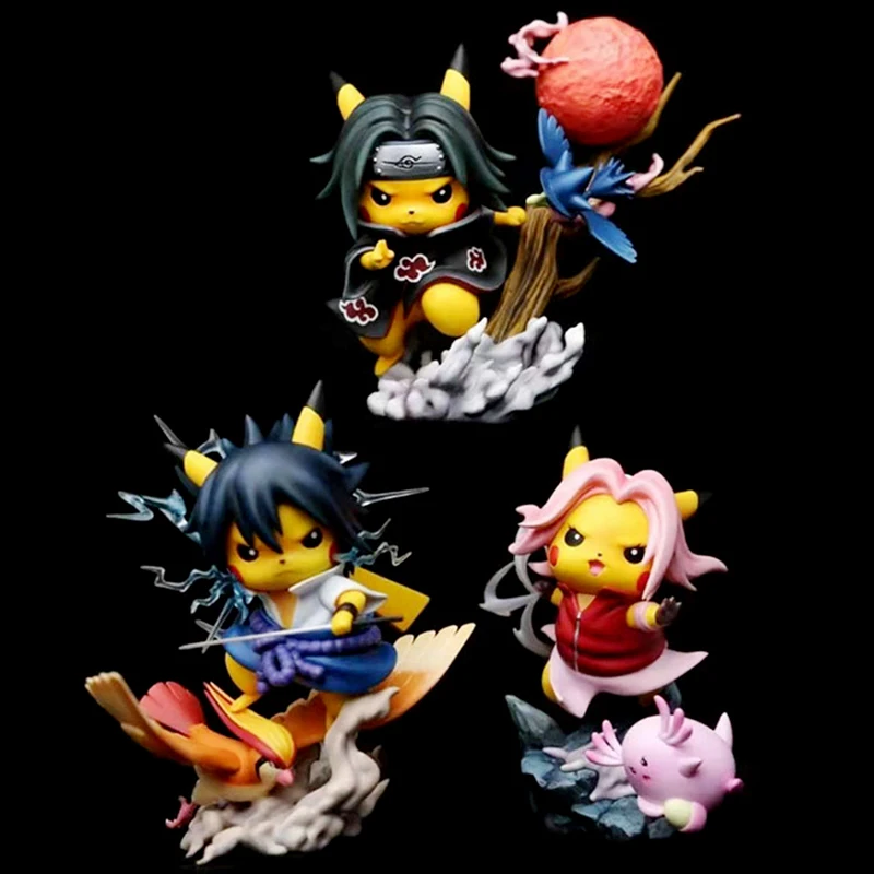 Pokemon Anime Pikachu Figure COS Naruto Sasuke Haruno Sakura Itachi Action Figure Model Decorations Christmas Gift
Pokemon Anime Pikachu Figure COS Naruto Sasuke Haruno Sakura Itachi Action Figure Model Decorations Christmas Gift