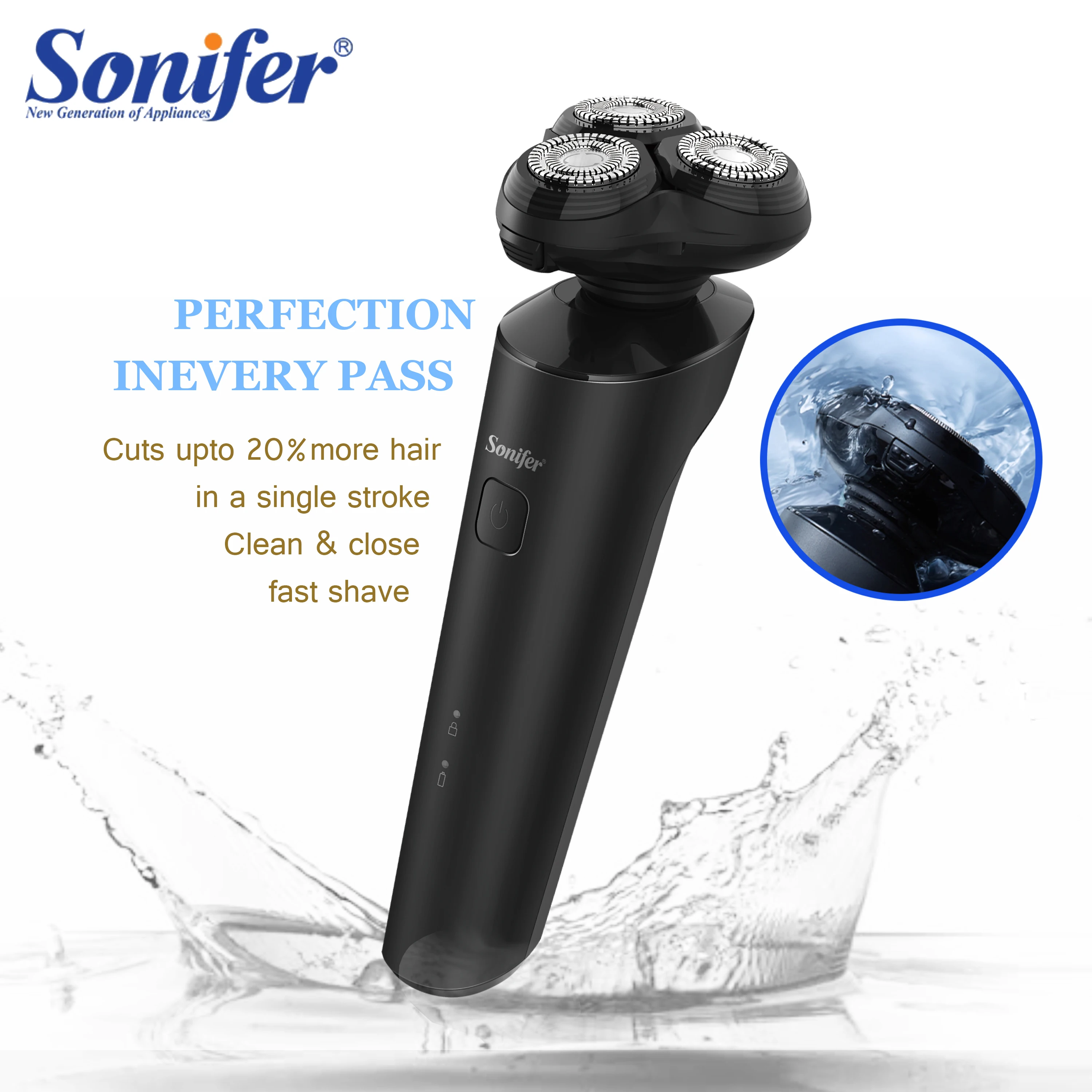 Electric Shaver Razor Beard Trimmer For Men Dry Wet Beard Trimmer Portable Rechargeable Washable Shaving Machine Sonifer
Electric Shaver Razor Beard Trimmer For Men Dry Wet Beard Trimmer Portable Rechargeable Washable Shaving Machine Sonifer