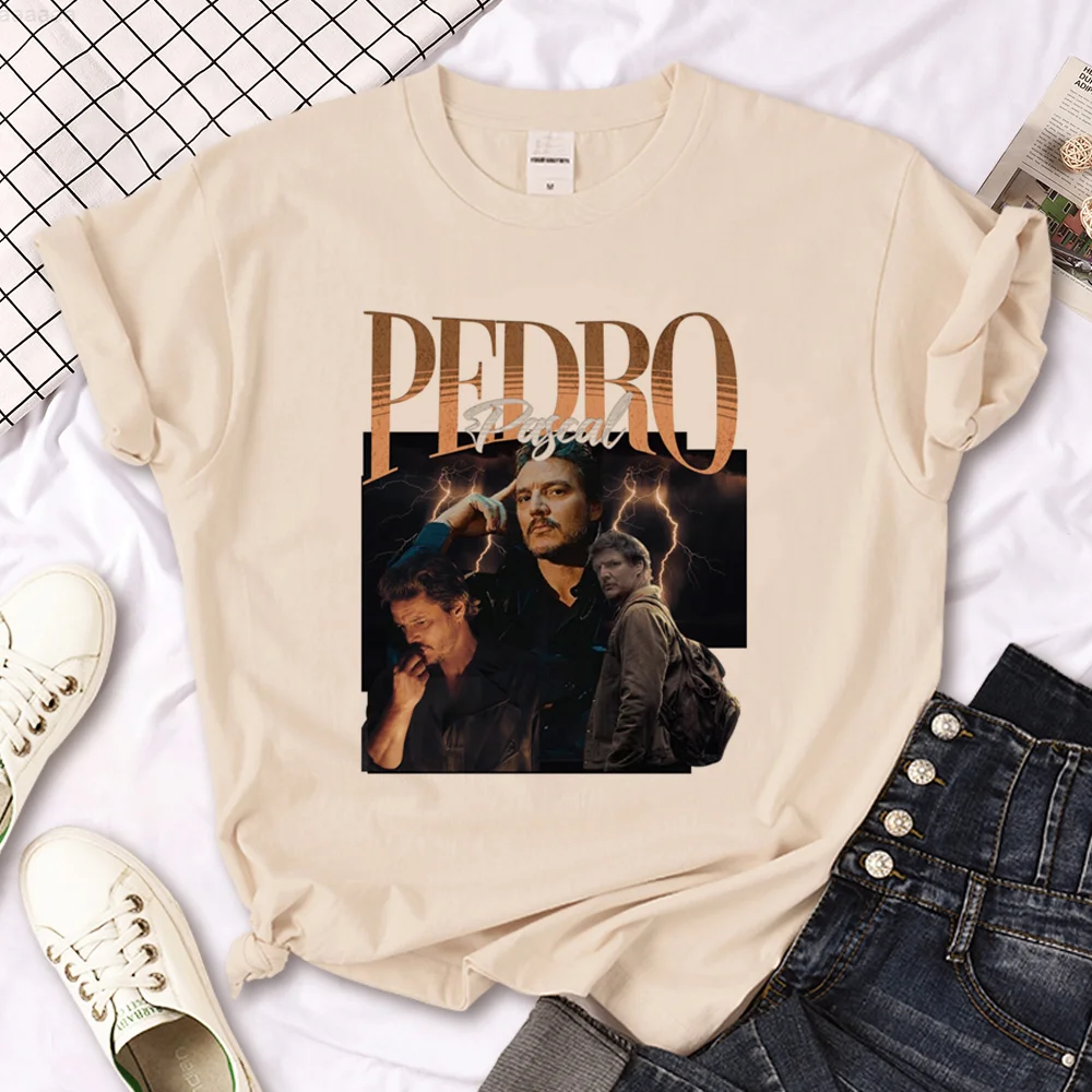 

Pedro Pascal t-shirts women streetwear comic funny Tee female Japanese streetwear y2k clothes