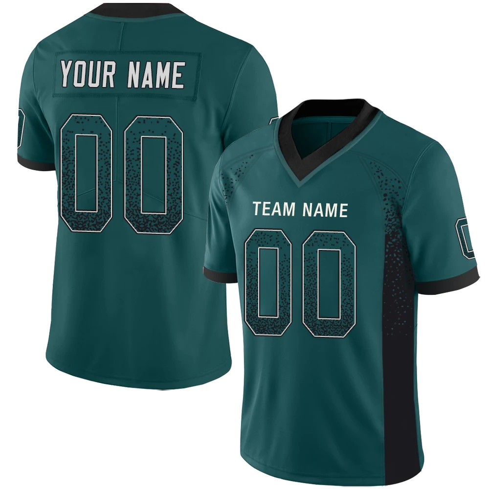 

Футболка для американского футбола с сублимационной печатью название команды номер клуба Лига футбольная тренировочная рубашка для регби Джерси для мужчин/детей