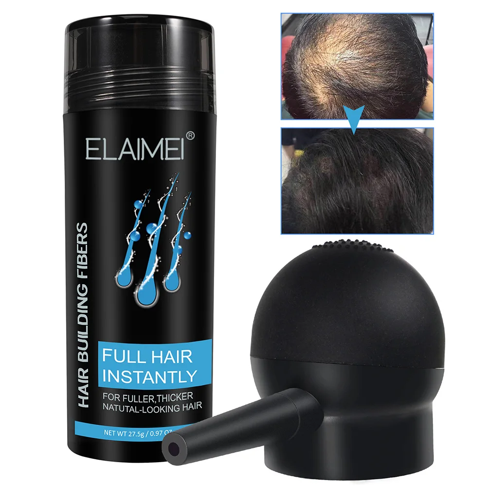 

Men Hair Building Fibers Keratin Thickening Fiber For Thicker Fuller Hair Instant Hair Growth Powders Hairline Optimizer Kit