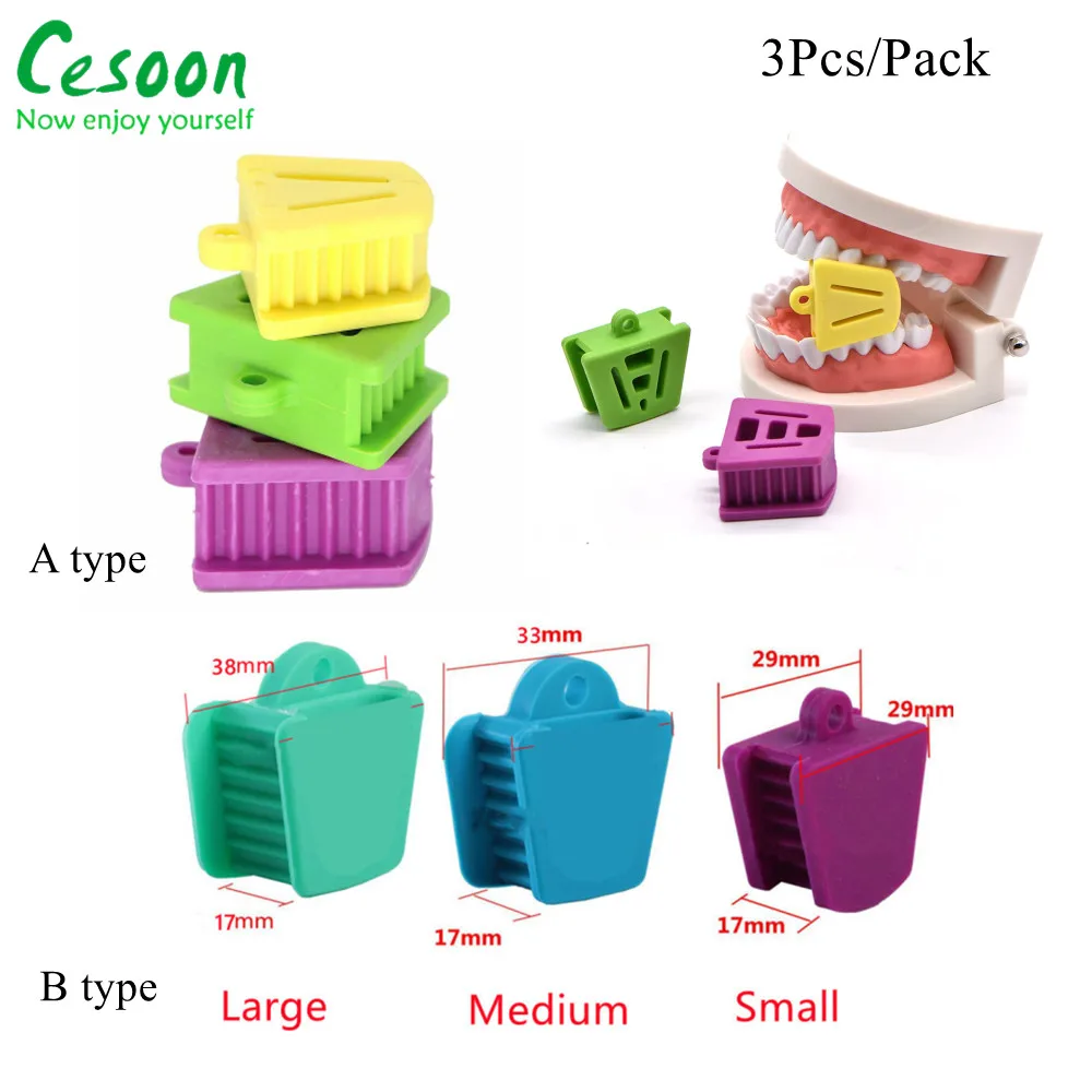 3Pcs Dental Silicone Bite Block Occlusal Pad Opener Retractor Teeth Mouth Prop Intraoral Supporting Dentistry Materials Tools
3Pcs Dental Silicone Bite Block Occlusal Pad Opener Retractor Teeth Mouth Prop Intraoral Supporting Dentistry Materials Tools