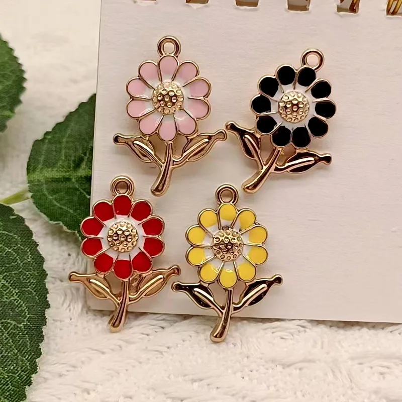 10pcs Enamel Sunflower Charm for Jewelry Making Bulk Craft Necklace Pendant Bracelet Earring Charms Diy Accessories Materials
10pcs Enamel Sunflower Charm for Jewelry Making Bulk Craft Necklace Pendant Bracelet Earring Charms Diy Accessories Materials