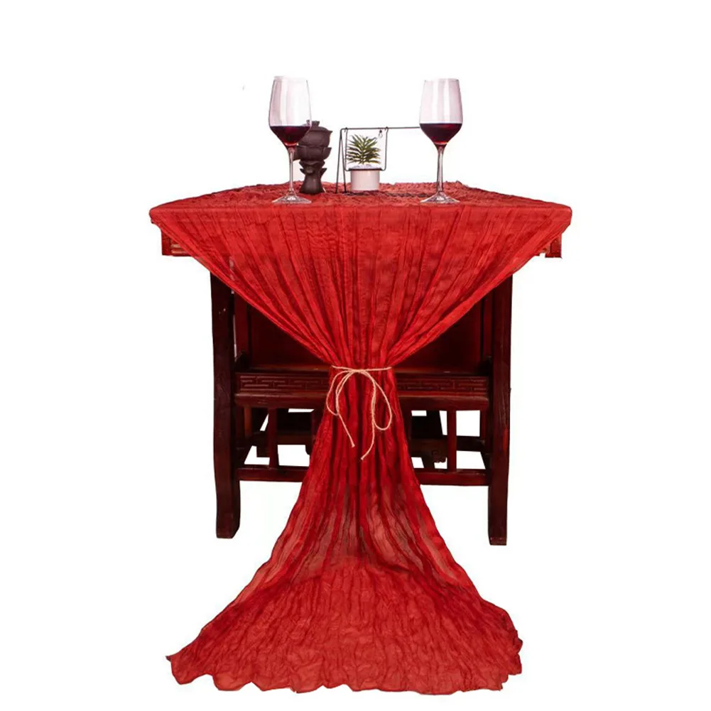 1pc Gauze Table Runner For Home Christmas Birthday Parties Weddings Washable Polyester Table Runner 90x300cm
1pc Gauze Table Runner For Home Christmas Birthday Parties Weddings Washable Polyester Table Runner 90x300cm