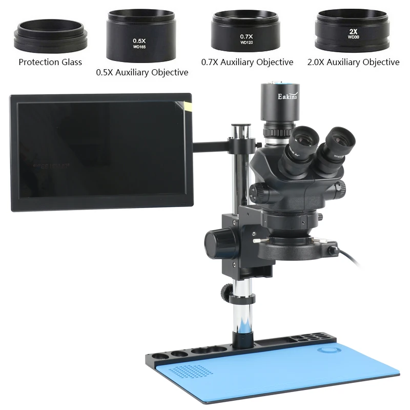 Simul Focal Electronic Digital Stereo Trinocular Microscope + 55MP 4K HDMI VGA Type-c USB Video Camera + 11.6 inch LCD Monitor
Simul Focal Electronic Digital Stereo Trinocular Microscope + 55MP 4K HDMI VGA Type-c USB Video Camera + 11.6 inch LCD Monitor
