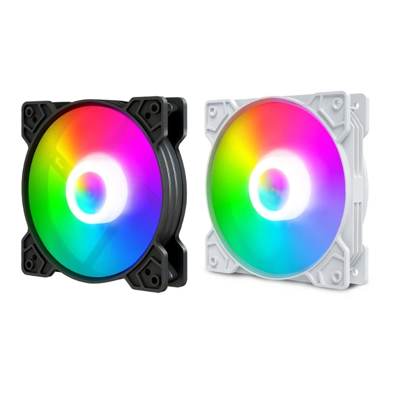 Colorful 12CM 4Pin Chassis Fan for PC Cooling RGB Square Frame Fan High 
Colorful 12CM 4Pin Chassis Fan for PC Cooling RGB Square Frame Fan High