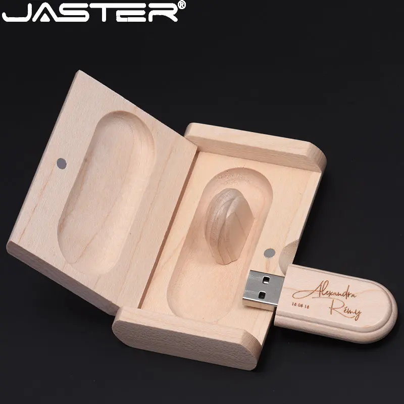 

JASTER 1PCS Free Custom Logo USB Flash Drives 128GB Wedding Gift USB 2.0 Memory Stick 64GB Pen Drive 32GB Pendrive 16GB 8GB 4GB