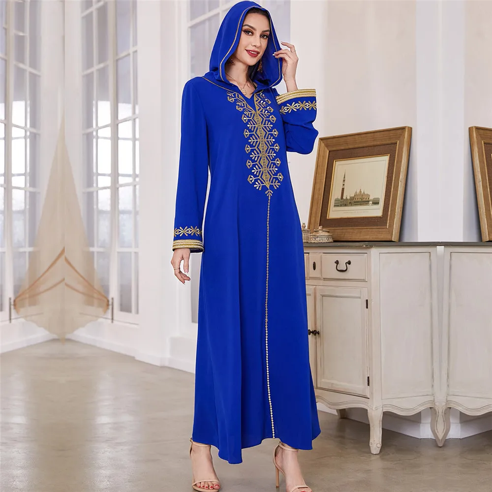 Women Embroidery Abaya Moroccan Arabian Party Evening Gown Dubai Saudi Muslim Ramadan Abayas Hooded Dress Islam Kaftan Djellaba
Women Embroidery Abaya Moroccan Arabian Party Evening Gown Dubai Saudi Muslim Ramadan Abayas Hooded Dress Islam Kaftan Djellaba