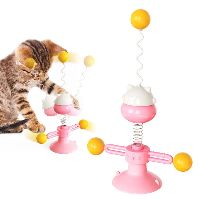 New pinwheel cat interactive toy teasing cat stick feather toy funny cat ball catnip toy with suction cup spring toy
New pinwheel cat interactive toy teasing cat stick feather toy funny cat ball catnip toy with suction cup spring toy