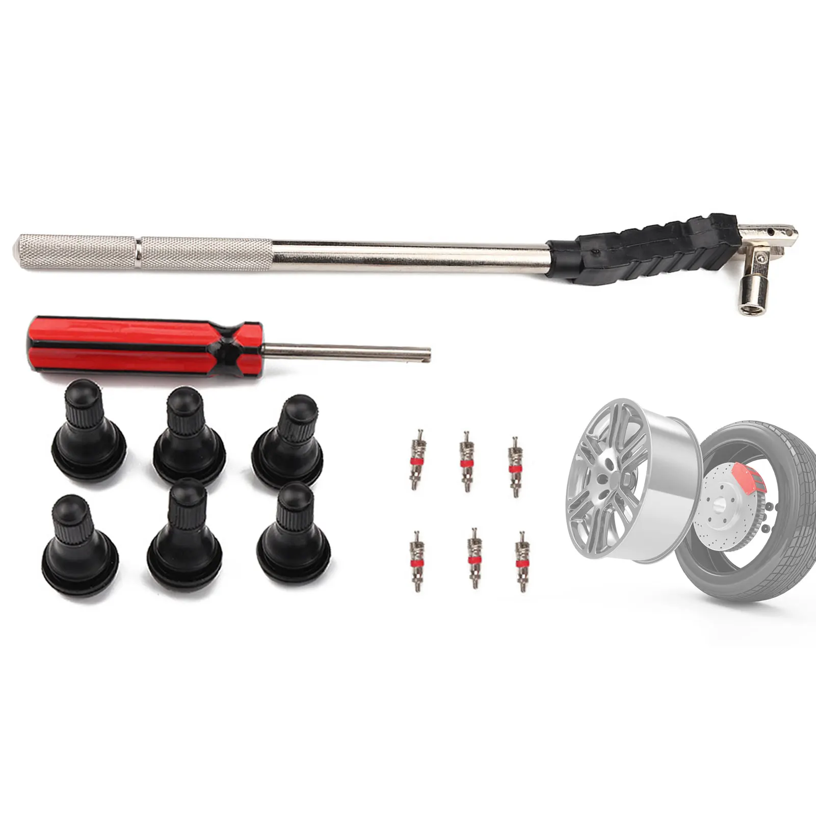 Tire Valve Core Remover Tire Valve Stem Tool Remover Installation Valve Stem Install Tool For All Standard Spools Includes TR412
Tire Valve Core Remover Tire Valve Stem Tool Remover Installation Valve Stem Install Tool For All Standard Spools Includes TR412