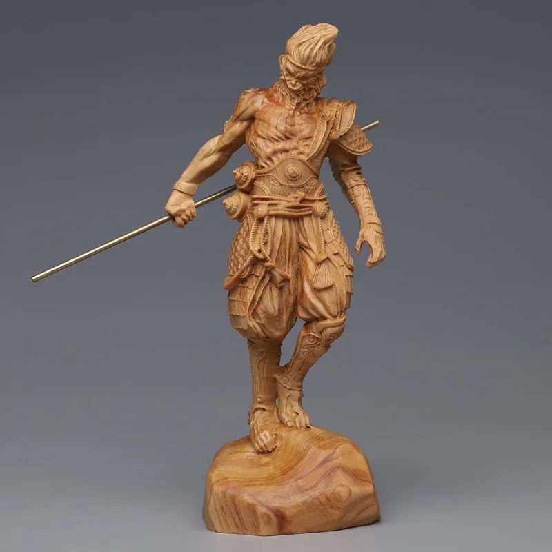 Cypress Cliff Woodcarving Qitian Great Sage Monkey King Handicraft Ornaments Solid Wood Chinese Carving Home Decoration
Cypress Cliff Woodcarving Qitian Great Sage Monkey King Handicraft Ornaments Solid Wood Chinese Carving Home Decoration