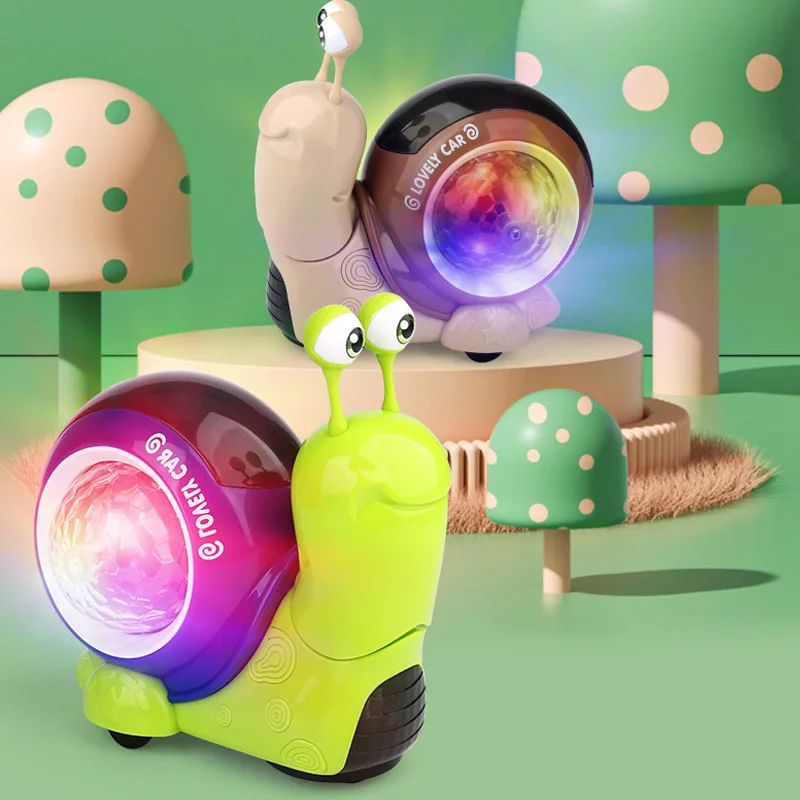 Children's Cute Snail Electric Doll Electric Universal Swinging Nodding Snail Toys Car Children's Toys Music Projection Light
Children's Cute Snail Electric Doll Electric Universal Swinging Nodding Snail Toys Car Children's Toys Music Projection Light