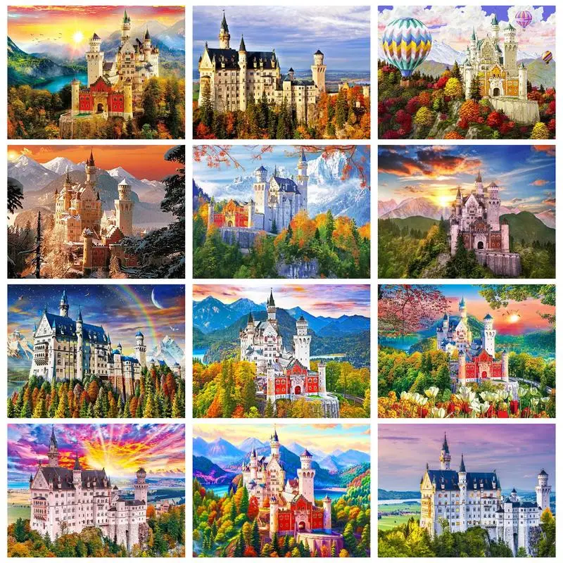 RUOPOTY DIY Diamond Painting Castle Rhinestones Embroidery Landscape Mosaic Creative Hobbies Home Decoration
RUOPOTY DIY Diamond Painting Castle Rhinestones Embroidery Landscape Mosaic Creative Hobbies Home Decoration