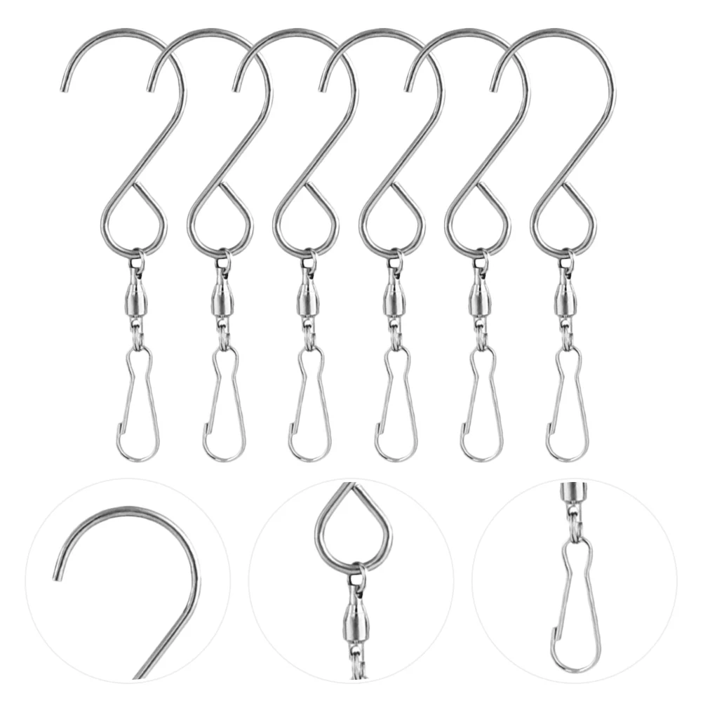 6 Hooks Swivel Hook Rotating Wind Chime Hook Windsock Hanger Hook Garden Hanger Wind Chime Hangers Clothes Racks
6 Hooks Swivel Hook Rotating Wind Chime Hook Windsock Hanger Hook Garden Hanger Wind Chime Hangers Clothes Racks
