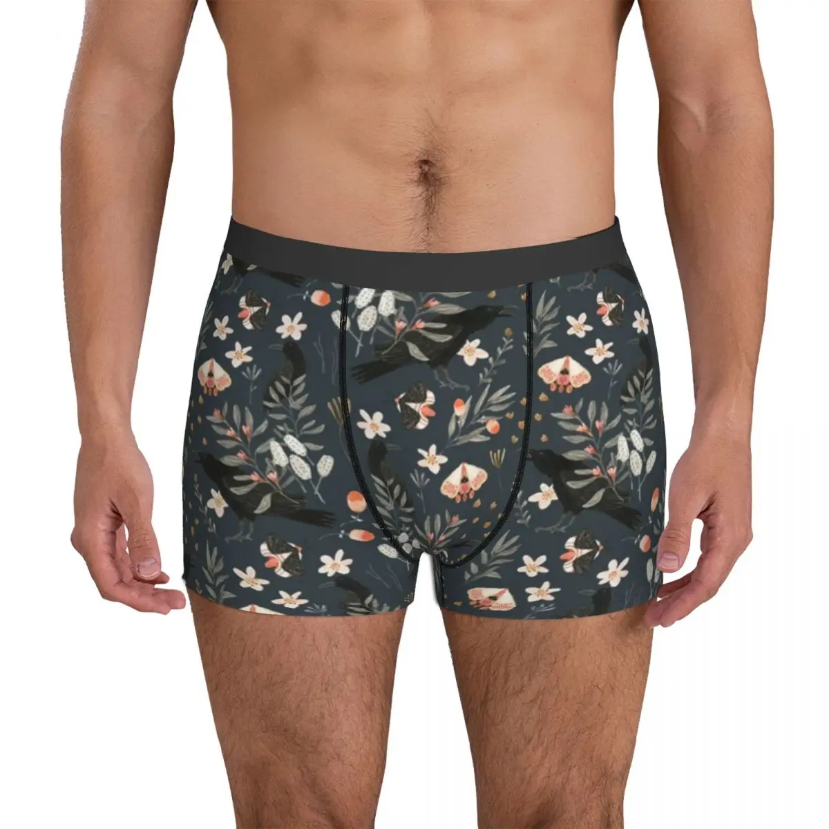Floral Print Butterfly Underwear Black Crow and Butterflies 3D Pouch Trenky Boxer Shorts Print Boxer Brief Funny Men Underpants
Floral Print Butterfly Underwear Black Crow and Butterflies 3D Pouch Trenky Boxer Shorts Print Boxer Brief Funny Men Underpants