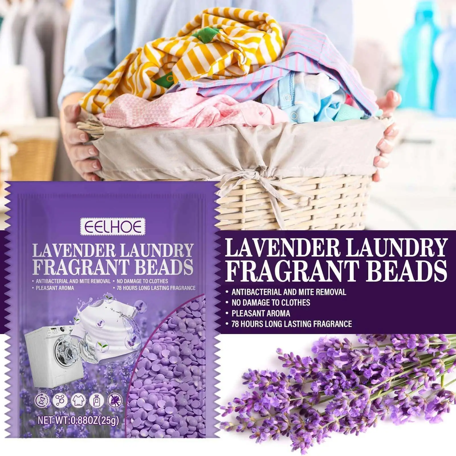 Lavender Laundry Scent Beads Granule Clean Clothing Beads Soluble Aroma Aromatherapy Water Refreshing Supple Increase H2c3
Lavender Laundry Scent Beads Granule Clean Clothing Beads Soluble Aroma Aromatherapy Water Refreshing Supple Increase H2c3