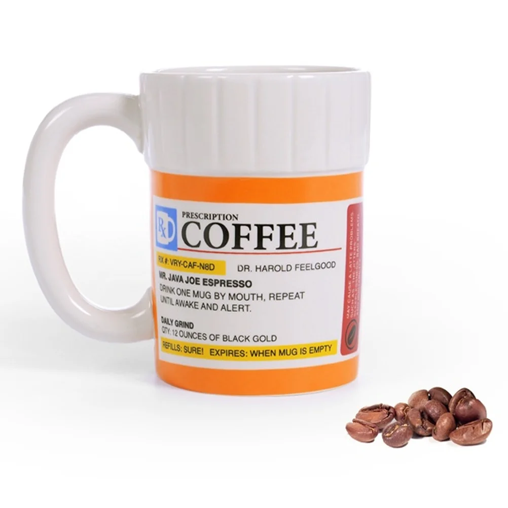 Creative Ceramic mug Coffee pill bottle mug Breakfast milk jug Office tea set Espresso mug Gift for friends and family
Creative Ceramic mug Coffee pill bottle mug Breakfast milk jug Office tea set Espresso mug Gift for friends and family