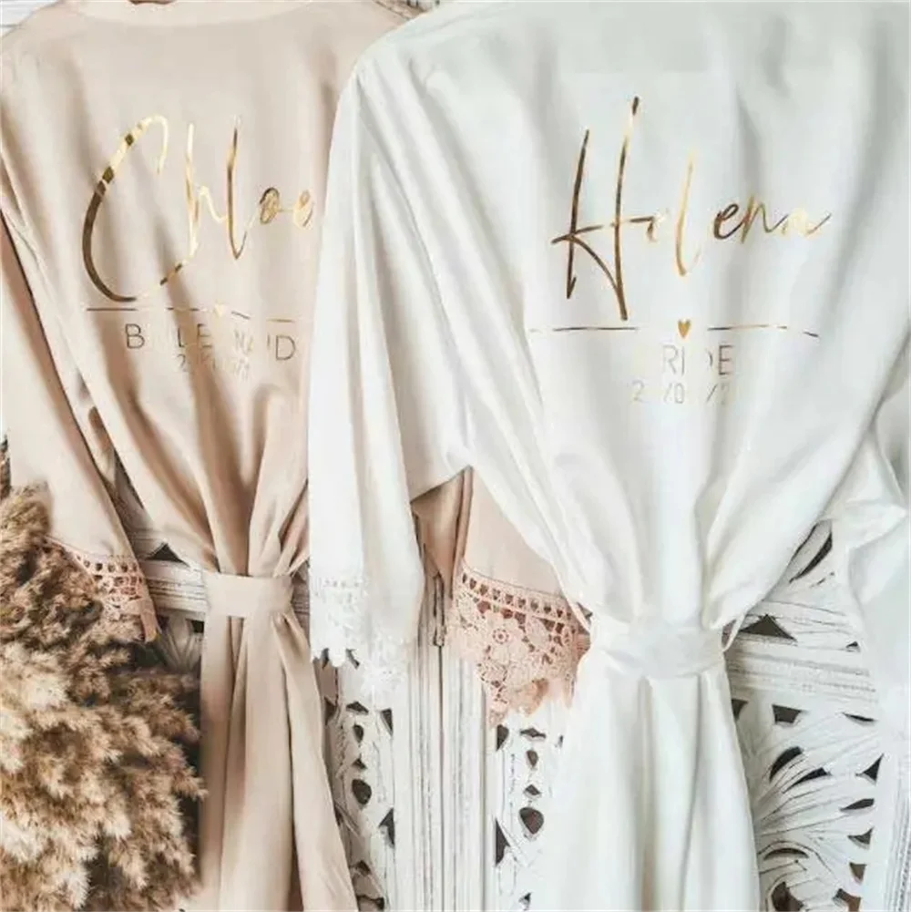 Bridesmaid Lace Robes Bridal Party Wedding Dressing Gown Kimono For Women Peignoirs Peignoir Champagne Bathrobes Novia Gown 2022
Bridesmaid Lace Robes Bridal Party Wedding Dressing Gown Kimono For Women Peignoirs Peignoir Champagne Bathrobes Novia Gown 2022