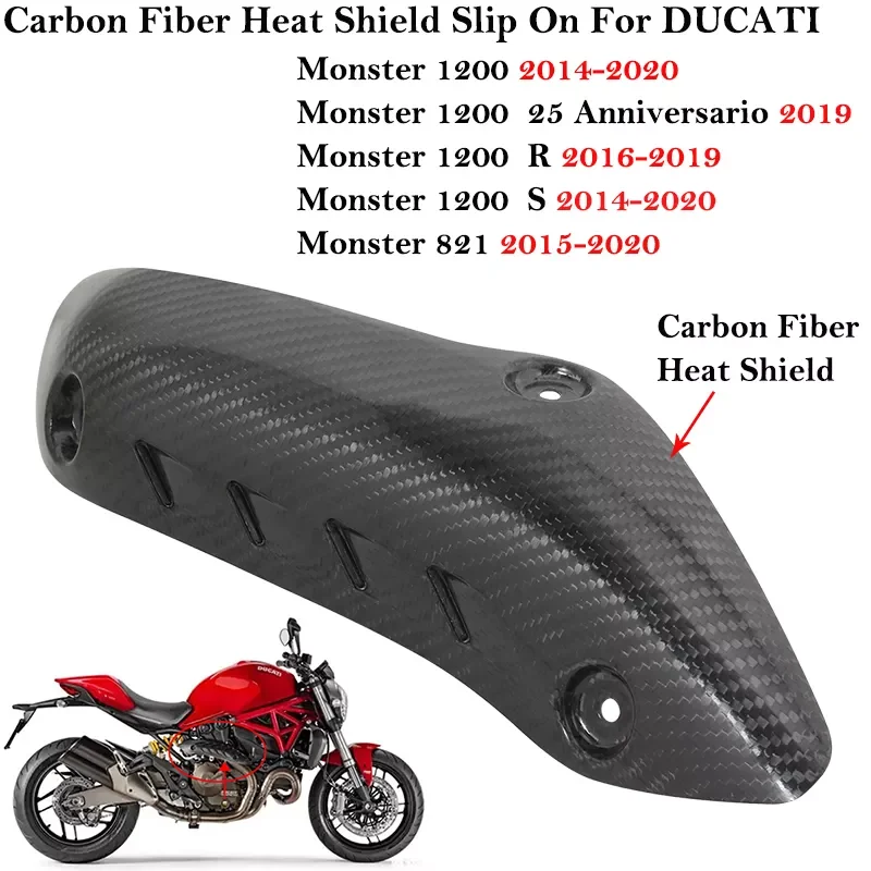 NEW2023 For DUCATI Monster 821 1200 S R 25 Anniversario Moto Exhaust Link Pipe Cover Carbon Fiber Anti-Scald Cap Heat Shield Gua
NEW2023 For DUCATI Monster 821 1200 S R 25 Anniversario Moto Exhaust Link Pipe Cover Carbon Fiber Anti-Scald Cap Heat Shield Gua