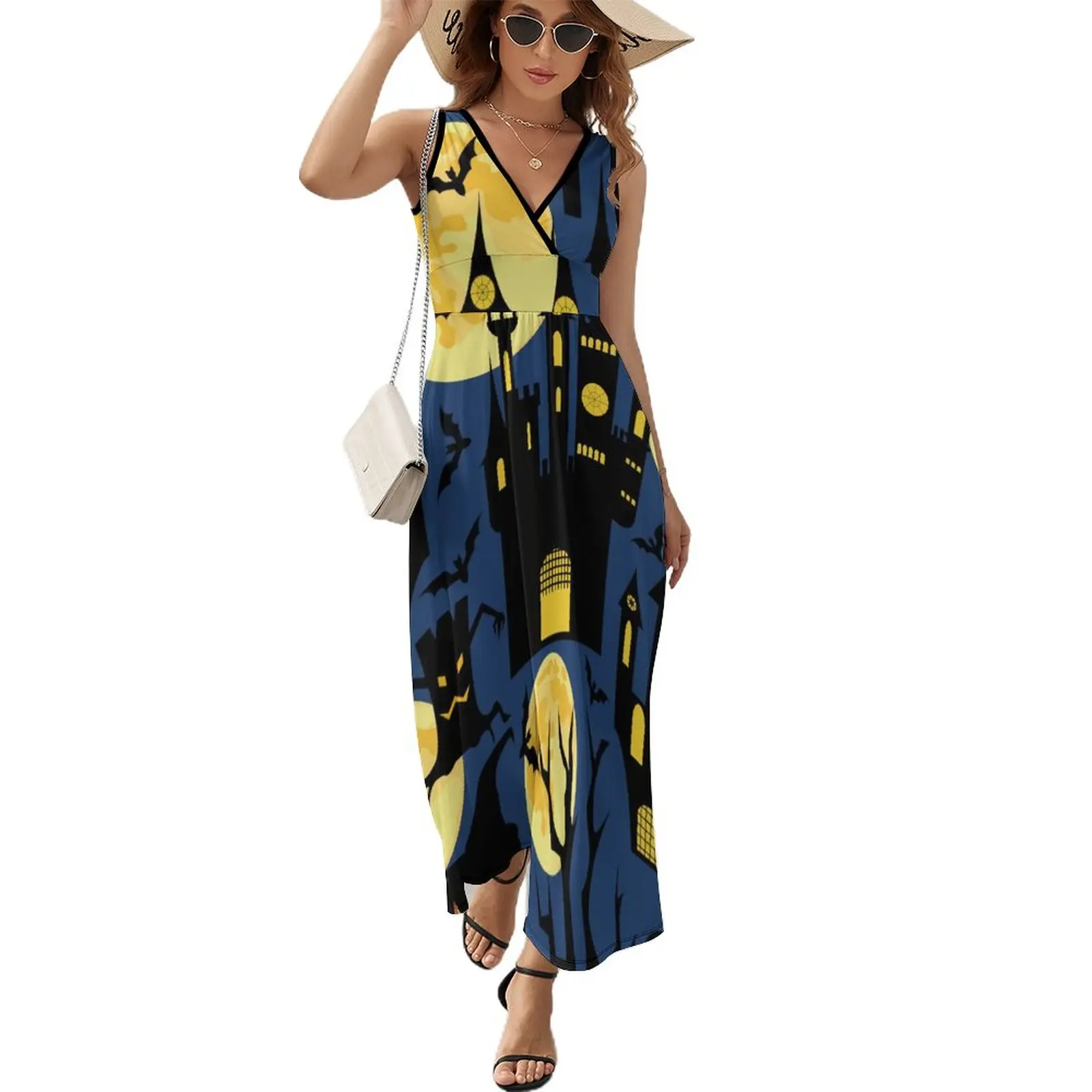 Платье-макси в стиле «летучая мышь и дом», с высокой талией
Платье-макси в стиле «летучая мышь и дом», с высокой талией