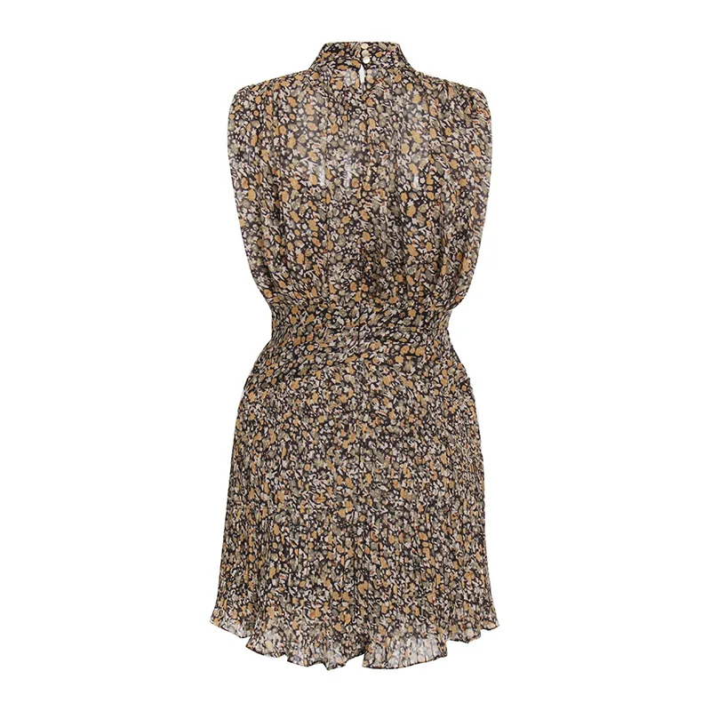 2022 Summer New European And American Print Stand Collar Mini Sleeveless Skirt Ruffle Skirt Dress Women's Clothing Robe Traf
2022 Summer New European And American Print Stand Collar Mini Sleeveless Skirt Ruffle Skirt Dress Women's Clothing Robe Traf