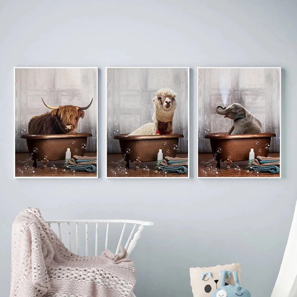 5D Diamond Painting Bathroom Animal in Bathtub Full Diamond Mosaic Highland Cow Bear Alpaca Elephant Cross Stitch Kid Room Decor
5D Diamond Painting Bathroom Animal in Bathtub Full Diamond Mosaic Highland Cow Bear Alpaca Elephant Cross Stitch Kid Room Decor